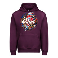Mauve Wine Western Mini Patriotic Urban Hoodie - LillyAllenDesigns