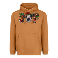 Meerkat christmas joy with heifer cow Heavyweight Hoodie - RanaPortraitStore