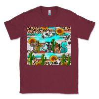 Burgundy texas Classic Tee - RanaPortraitStore