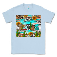 Dusty Blue texas Classic Tee - RanaPortraitStore