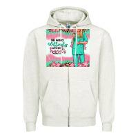 Oatmeal Heather she works willingly with her hands blonde nurse Zipper Hoodie - RanaPortraitStore