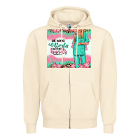 Sandshell she works willingly with her hands blonde nurse Zipper Hoodie - RanaPortraitStore