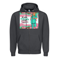 Smoke she works willingly with her hands blonde nurse Zipper Hoodie - RanaPortraitStore