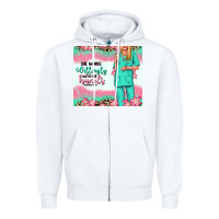 White she works willingly with her hands blonde nurse Zipper Hoodie - RanaPortraitStore