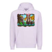 Mama Bear Sees All With Sunflowers Premium Hoodie | Teevron