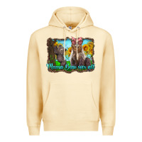 Pina Colada mama bear sees all with sunflowers Premium Hoodie - Artiststas