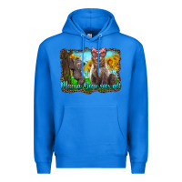 True Royal mama bear sees all with sunflowers Premium Hoodie - Artiststas
