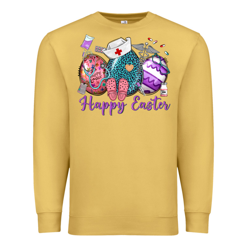 Happy Easter Eggs Nurse N Premium Sweatshirt by Neo Western | Teevron
