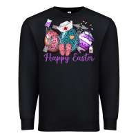 Black happy easter eggs nurse n Premium Sweatshirt - Neo Western