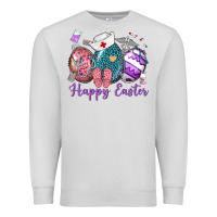 Dove Grey happy easter eggs nurse n Premium Sweatshirt - Neo Western