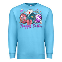 Ocean Blue happy easter eggs nurse n Premium Sweatshirt - Neo Western