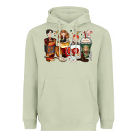Matcha harry coffee cups Heavyweight Hoodie - Zillion Design Studio