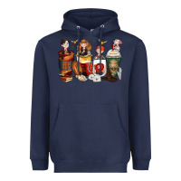 Navy harry coffee cups Heavyweight Hoodie - Zillion Design Studio