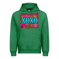 Emerald xoxo valentine's day pink roses and hearts Urban Hoodie - Jasminsmagicworld