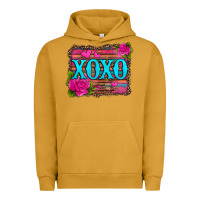 Pigment Peanut Butter xoxo valentine's day pink roses and hearts Urban Hoodie - Jasminsmagicworld