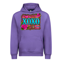 Tulip xoxo valentine's day pink roses and hearts Urban Hoodie - Jasminsmagicworld