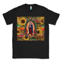 Black sunflower serape lady of guadalupe Classic Tee - RanaPortraitStore