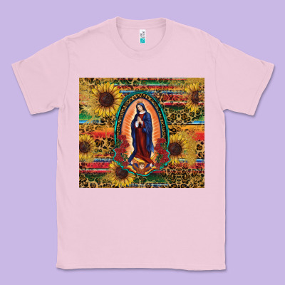 Sunflower Serape Lady Of Guadalupe Classic Tee Designed By Ranaportraitstore