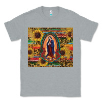Heather Grey sunflower serape lady of guadalupe Classic Tee - RanaPortraitStore