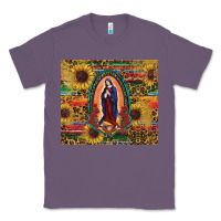 Lavender sunflower serape lady of guadalupe Classic Tee - RanaPortraitStore