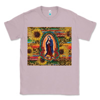 Lilac sunflower serape lady of guadalupe Classic Tee - RanaPortraitStore