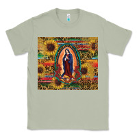 Matcha sunflower serape lady of guadalupe Classic Tee - RanaPortraitStore