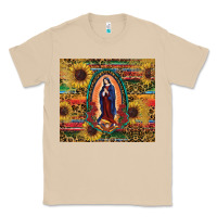 Mushroom sunflower serape lady of guadalupe Classic Tee - RanaPortraitStore