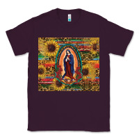 Plum sunflower serape lady of guadalupe Classic Tee - RanaPortraitStore