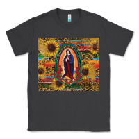 Smoke sunflower serape lady of guadalupe Classic Tee - RanaPortraitStore