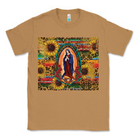 Toasted Coconut sunflower serape lady of guadalupe Classic Tee - RanaPortraitStore