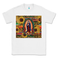 White sunflower serape lady of guadalupe Classic Tee - RanaPortraitStore
