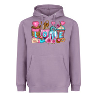 Lavender valentine's day coffee cups Heavyweight Hoodie - Zillion Design Studio