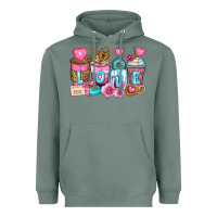 Sage valentine's day coffee cups Heavyweight Hoodie - Zillion Design Studio
