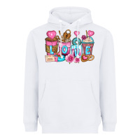 White valentine's day coffee cups Heavyweight Hoodie - Zillion Design Studio