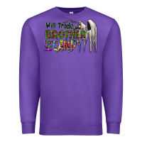 Purple will trade brother for candy Premium Sweatshirt - CowhideDigitalArt