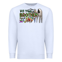 White will trade brother for candy Premium Sweatshirt - CowhideDigitalArt
