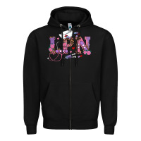 Black valentines day lpn Zipper Hoodie - RanaPortraitStore