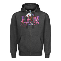 Charcoal Heather valentines day lpn Zipper Hoodie - RanaPortraitStore