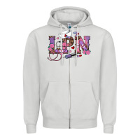 Dove Grey valentines day lpn Zipper Hoodie - RanaPortraitStore