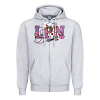 Heather Grey valentines day lpn Zipper Hoodie - RanaPortraitStore
