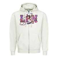 Oatmeal Heather valentines day lpn Zipper Hoodie - RanaPortraitStore