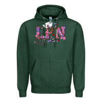 Sports Green valentines day lpn Zipper Hoodie - RanaPortraitStore