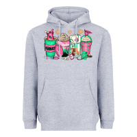 Heather Grey pharmacy coffee cups Heavyweight Hoodie - Zillion Design Studio