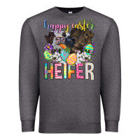 Charcoal Heather happy easter heifer Premium Sweatshirt - Neo Western