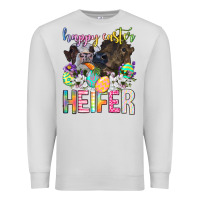Dove Grey happy easter heifer Premium Sweatshirt - Neo Western