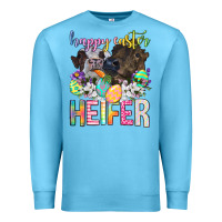 Ocean Blue happy easter heifer Premium Sweatshirt - Neo Western