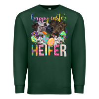 Sports Green happy easter heifer Premium Sweatshirt - Neo Western