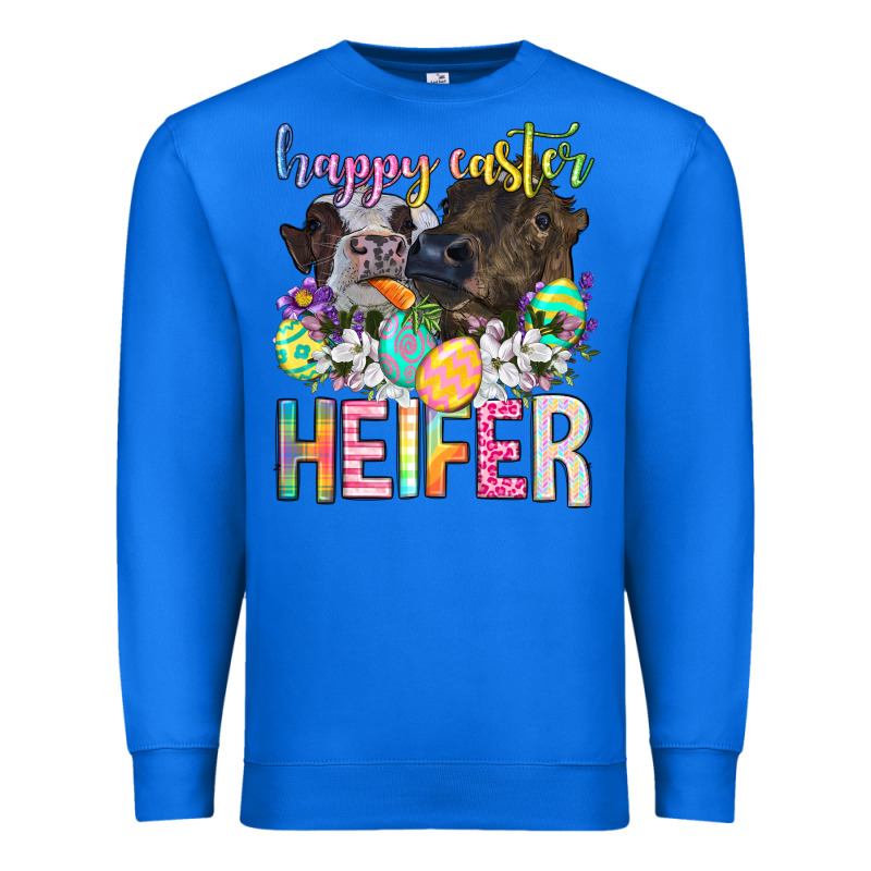 Happy Easter Heifer Premium Sweatshirt by Neo Western | Teevron