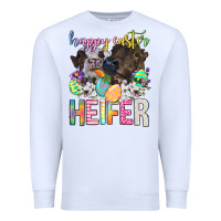 White happy easter heifer Premium Sweatshirt - Neo Western