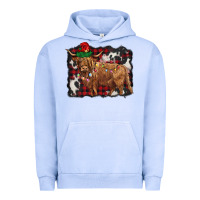 Pigment Grape Ice christmas highland cow Urban Hoodie - BarkalooDesign